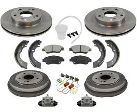 187848 Mac Auto Parts 10pc F Rotors Rear Drums Brake Pads Shoes Spring Kit For Honda Hybrid 1.3l 06-10