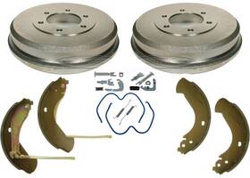 207860 Mac Auto Parts Rear Brake Drums Shoes Springs Hardware For 2006-2007 Isuzu I280 I290 I350 I370