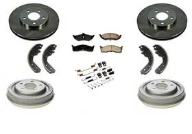 36646 Mac Auto Parts Front Rotors Rear Drums Brake Pads Shoes Spring Kit For Dodge Neon 00-05