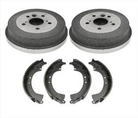 36866 Mac Auto Parts Rear Brake Drums And Shoes 3pc For Toyota Rav4 2001-2002