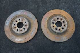 670035019 Maserati Motors Set 2 Rear Left Right Brake Disk Rotor Quattroporte S 14-17