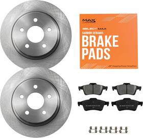 Kt1727 Max Advanced Brakes 54193 680999 Valuemax Rear Brake And Rotor Kit Series