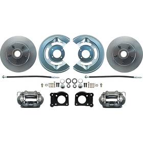 Fm110875 Mbm Brakes 1964-73 Mustang Disc Brake Conversion At The Wheel Kit Natural Cast Finish