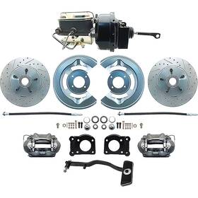 Fm110877d Mbm Brakes 1967-69 Mustang Power Disc Brake Conversion Kit Oe Style With Drilled And