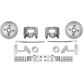 Fm110899 Mbm Brakes 1964-66 Mustang 6 Cyl Disc Brake Conversion Kit 4-lug Plain Rotors