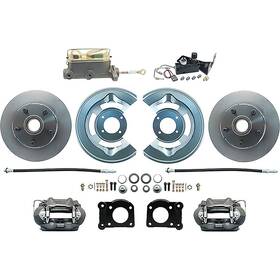 Fm110900 Mbm Brakes 1964-73 Mustang Front Manual Disc Brake Conversion 11 Inch Standard Rotors