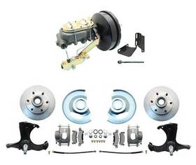 Pb1094 Mbm Brakes 1963-66 Gm 1/2 Ton 6-lug Front Power Disc Brake Conversion With 9 Inch Booster And