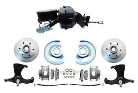 Pb1098 Mbm Brakes 1967-70 Gm Truck 6-lug Front Power Disc Brake Conversion Set 9 Inch Booster And Oval