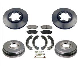 149023 Medallion Auto Parts Front Rear Rotors Brake Pads Shoes Spring Kit For Nissan Xterra 4x4 00-04