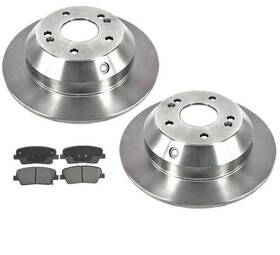 151943 Medallion Auto Parts For 2010-2014 Santa Fe Rear Brake Disc Rotors With Ceramic Pads