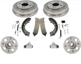 156289 Medallion Auto Parts 8 Pcs Kit For Honda Civic 92-00 Wheel Hub Bearins Drums Shoes And Hardware