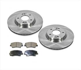 171677 Medallion Auto Parts Front Brake Disc Rotors With Ceramic Pads For 10-12 Hyundai Santa Fe