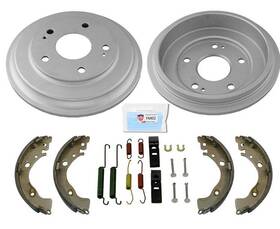 189424 Medallion Auto Parts Rear Brake Drums Shoes And Hardware Spring Kit Fits Honda Civic 2006-2015