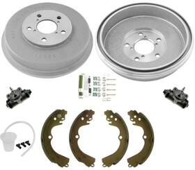 189893 Medallion Auto Parts For 98-02 Forester Without Abs Rear Brake Drums And Shoes Springs Cylinders