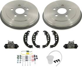 205598 Medallion Auto Parts Rear Drums Brake Shoes Wheel Cylinders Hardware For Toyota Prius 2004-2009