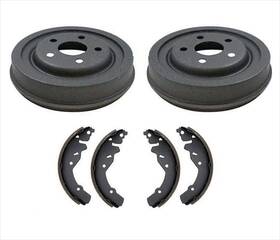 20627 Medallion Auto Parts For 2001-2004 Pt Cruiser No Abs 8.66 Inch 2 Rear Brake Drums And Shoes
