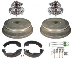 228421 Medallion Auto Parts For Toyota Sienna 1998-2003 Brake Drums Shoe And Springs Rear Hub Bearings