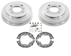 39143 Medallion Auto Parts Rear Brake Drums Organic Shoes And Springs Fits 2002 To 2006 Sentra 1.8l