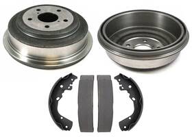 80119 Medallion Auto Parts 853 Z853 For Dodge Dakota 2005-2006 2 Rear Brake Drums And Organic Shoes