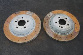 2224231400 Mercedes-benz Set 2 Rear Left Right Disc Brake Rotor Oem S560 W222 2014-20