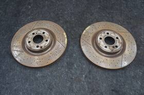 2534230000 Mercedes-benz Set Rear Left And Right Brake Disc Rotor Oem Glc63 X253 18-21