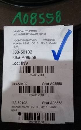 533-50102 Mercedes-benz Rear Brakes 251 Type R350 Vented Fits 06-08 10-13 R-class 3312168