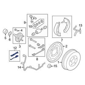 5l8z2a637aa Mercury Oe For Mariner 2009 Rear Drum Brake Adjusting Lever