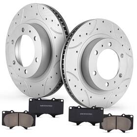 8s976ds31327gmtk Merxeng Front Drilled And Slotted Brake Rotors Pads Kit For Toyota Tacoma 4runner