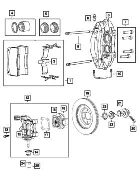 04848716 Mopar Genuine Brake - Hub 4848716