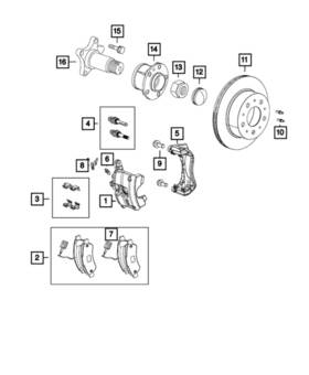 68162648-aa Mopar Pack Of 4 New Genuine Stud Oe 68162648aa