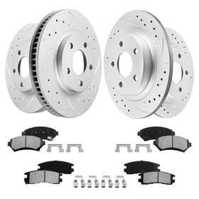 Tocoa8129181289 Motorevo Front And Rear Replacement Brake Discs Rotors Kits Compatible With