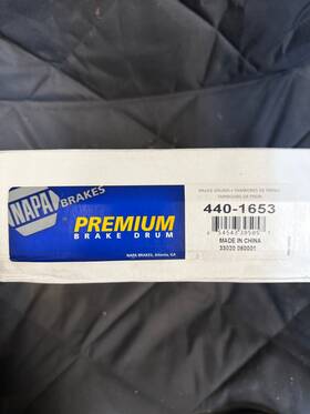 440-1653 Napa Rear Brake Drums Chevy S10 1992-2003