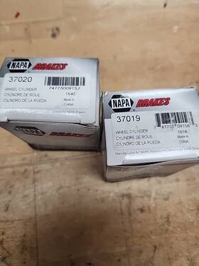 Am-569445186 Napa 37019 And 37020 Front Drum Brake Wheel Cylinder Pair Lh Rh For Gm New