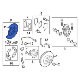 44020eg010 Nissan Oe For Maxima 2009-2014 Rear Right Brake Backing Plate