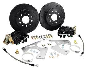 A65013 Performance Online 1955-70 Chevrolet Full Size Rear Disc Brake Set Black
