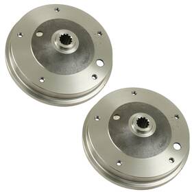 Kt-1660 Pirate Mfg Rear Brake Drums Pair M12 X 1.5 Threads For Vw Type 1 58-67 Ghia 58-65