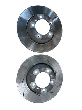 Porsche 298615602a 2014-2016 Panamera 970 Oem Rear Slotted Brake Disc Rotor Set Left Right