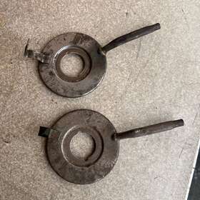 35634031 Porsche Pair 356 Vw Bug Oil Slinger Rear Brake Drum Grease Drip Pan Dust Cover