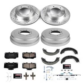 Power Stop K15097dk 1-click Performance Pad/rotor/drum And Shoe Kits