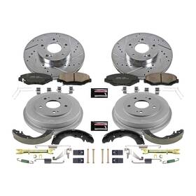 Power Stop K15107dk 1-click Performance Pad/rotor/drum And Shoe Kits