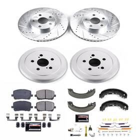 K15227dk Power Stop 1-click Performance Pad/rotor/drum And Shoe Kits