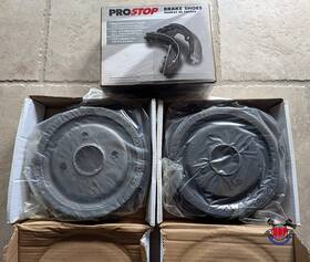 K8-101949 Pro Stop Brake Drums Rear Pair With Shoes For Saturn Sl2 Sl1 Sc2 Sl Sc1 Sw2 Sw1 Sc