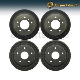 Carinc250813157158 Qurucar Brake Drum 4pc For Ford F-100 4.9l 1975 5.0l