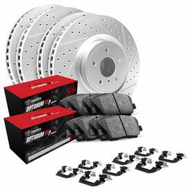 Wbuh2-76000 R1 Concepts Geo-carbon Drilled And Slotted Brake Rotor Drum Set Without Ptimum Oe