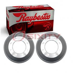 C181 Raybestos Brakes R-line 54-38 2 Pc Rear Brake Drums For 1975-1980 Ford E-250 Econoline Rp