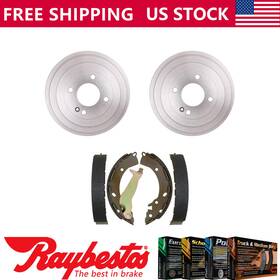 Sk20rp0904skrs2dbrk10850k-fl Raybestos Rear Kit Brake Drums And Shoes Fits 2012-2017 Hyundai Accent -