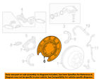 22775568 Rear Backing Brakes-brake Plate Oem Gm