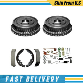 Xjj22rp0727rs3brk0452a Rear Drums Brake Shoes And Hardware Spring Kit For Pontiac Grand Safari 1977 9inchx2inch