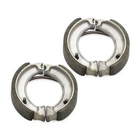 Brak-0002 Redcap Brak-0002- X2 Front And Rear Brake Shoes For Yamaha Qt50 Mj50 Towny Quart 50 1979-1993 Moped