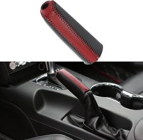 Rt-sst-01 Rt-tcz Handbrake Protector Cover Soft Leather E-brake Handle Sleeve Trim Red